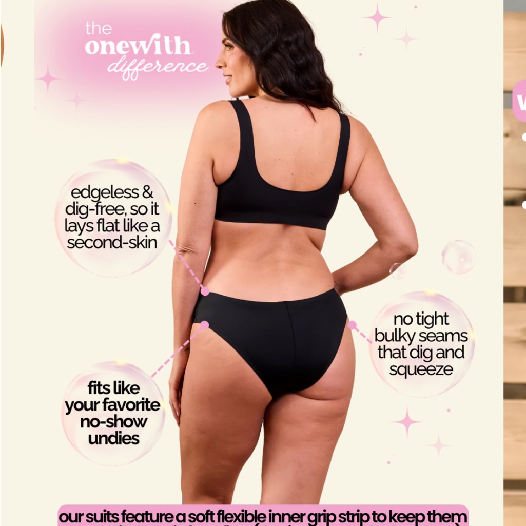 Black High-Cut Bikini Bottoms - Women Swim Bikinis — image 3 of 4